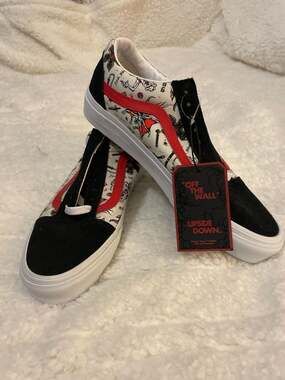 Vans x Stranger Things Old Skool Hellfire Club Sneakers Men 7.5 / Women 9
